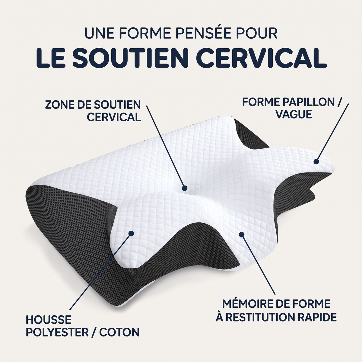 Oreiller Orthopédique Cervical